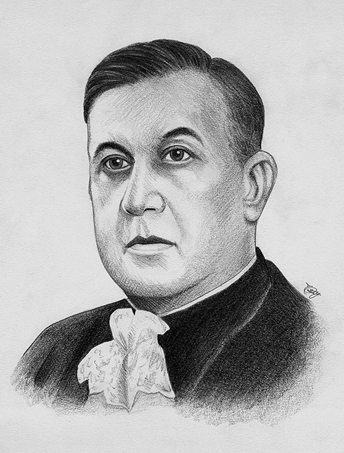 Retrato de Domingos Rubião Meira, presidente da APM em 1930