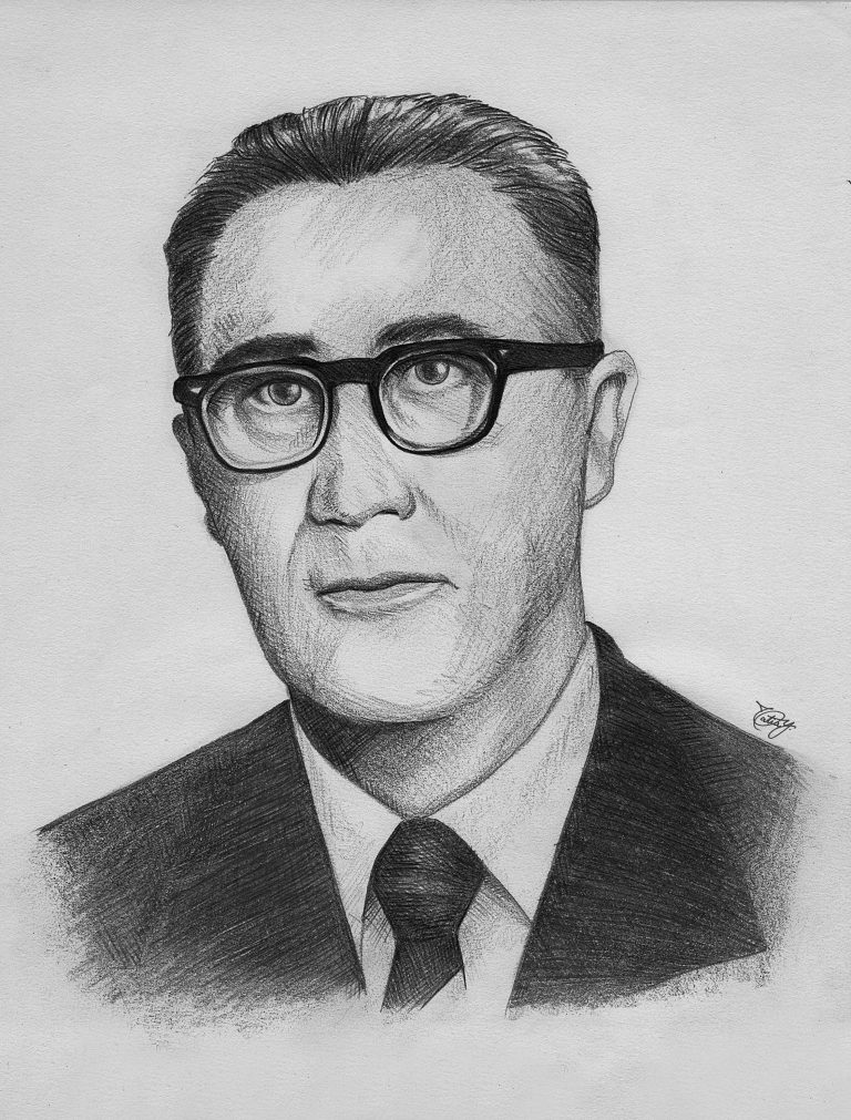 Retrato de Jairo de Almeida Ramos, presidente da APM em 1948